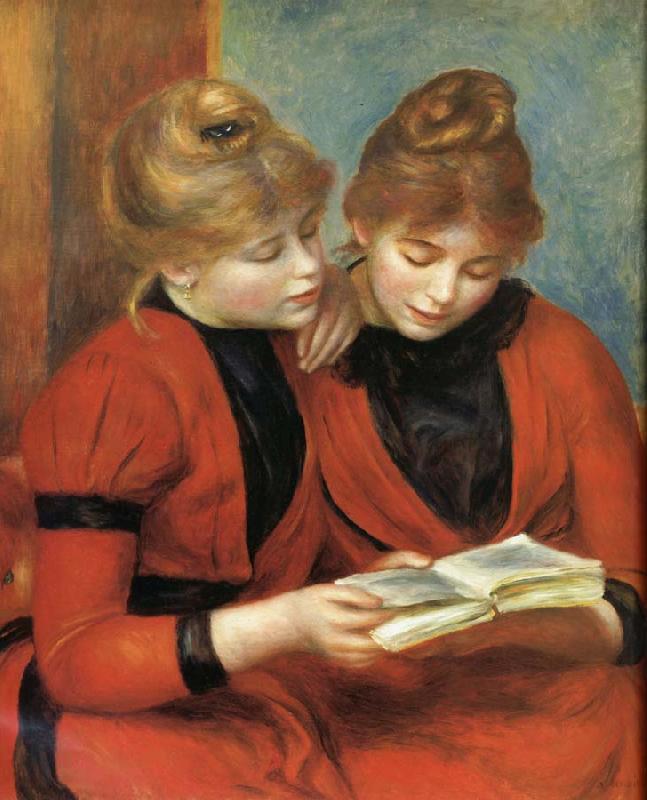 Pierre Renoir Young Girls Reading